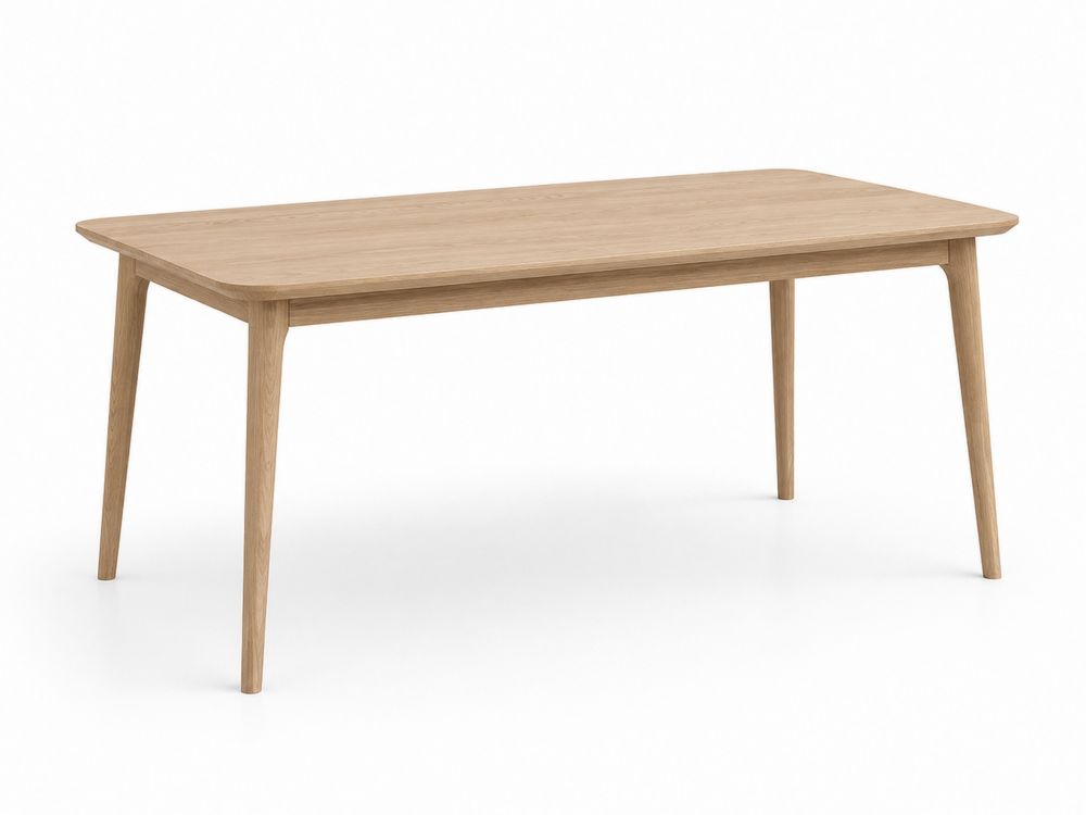 Mesa de comedor de madera de roble macizo-stonevilae