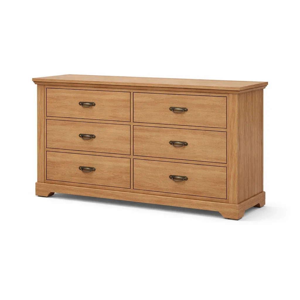 Cassettiera in legno di rovere con cassetti-LUXEVIBESANCTUARY
