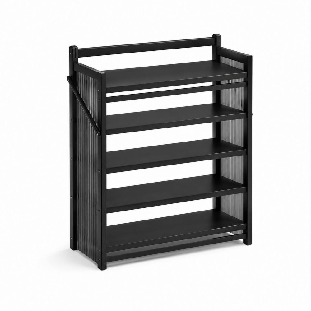 Estantería de Metal Negro con 5 Estantes