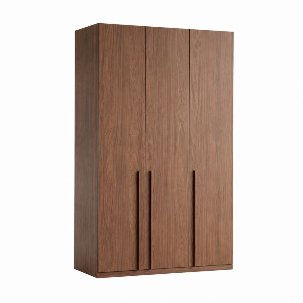 Armario de Madera con Tres Puertas 200x150x60 cm Marrón