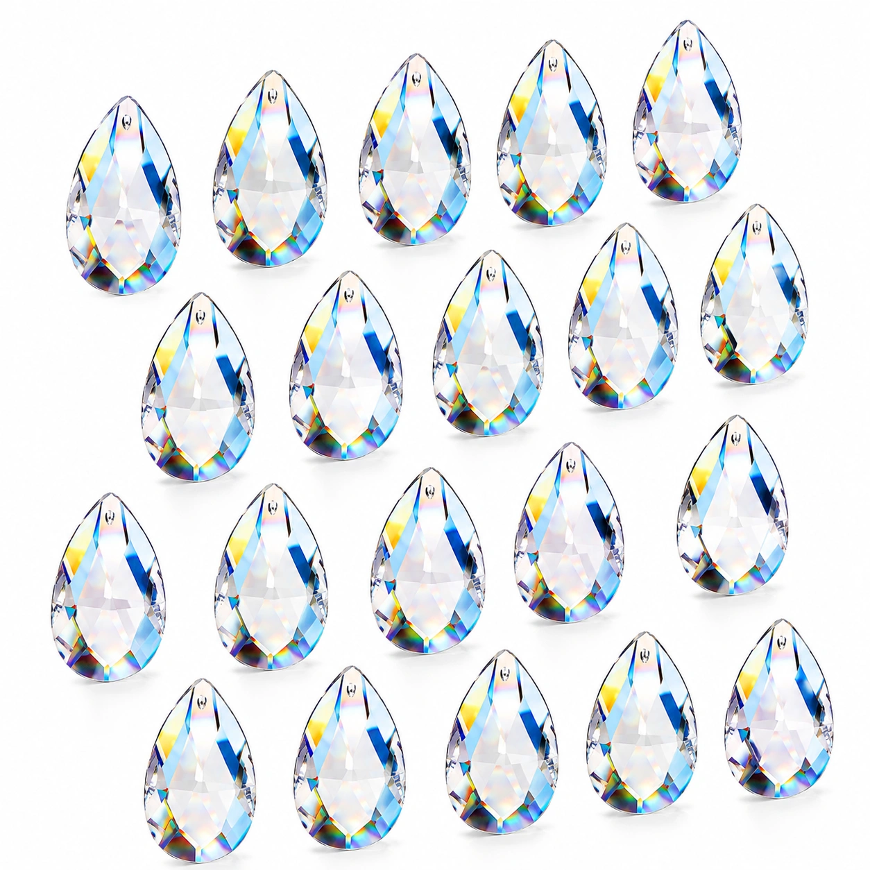 Set de colgantes transparentes tipo lagrima-Casawooda