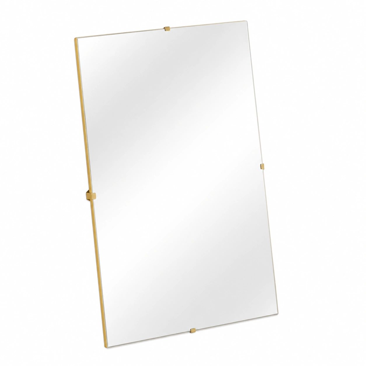 Espejo de pared con borde dorado-Casawooda