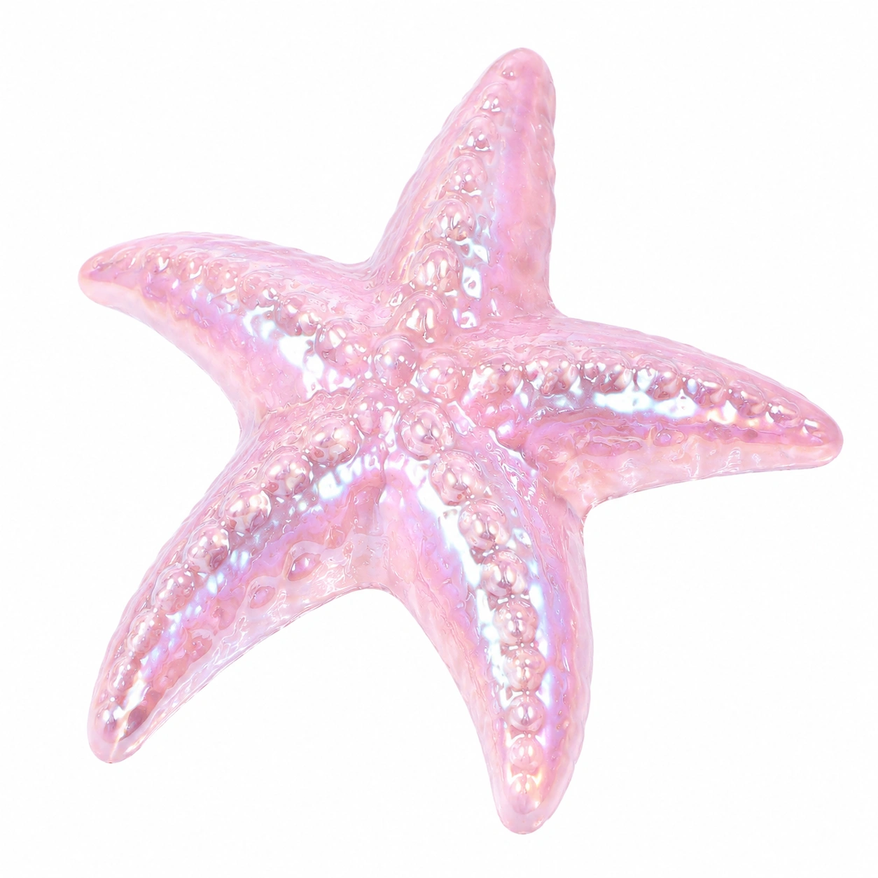 Figura decorativa rosa en forma de estrella de mar-Casawooda