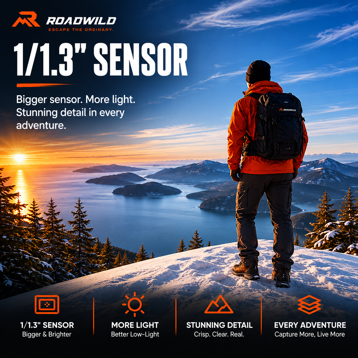 ROADWILD TRAILCAPTURE Adventure Action Camera - Close Up