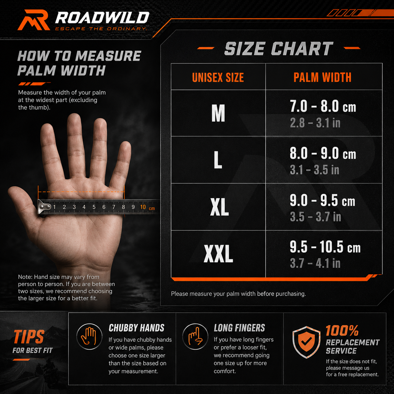 ROADWILD RANGER Tactical Riding Gloves - Feature Detail