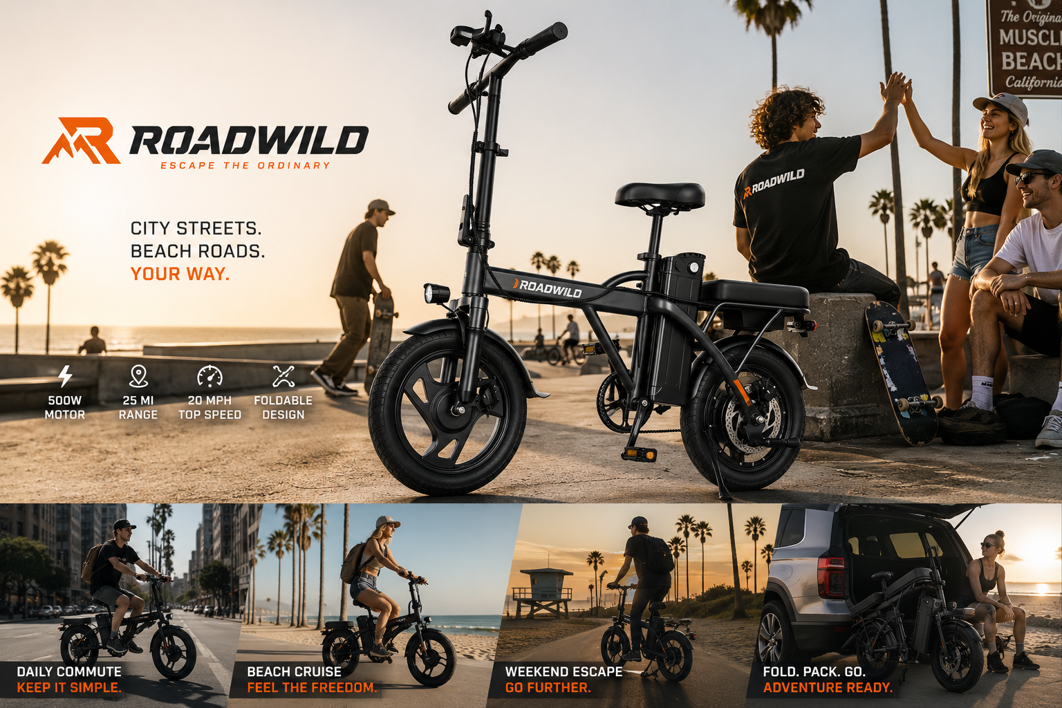 ROADWILD COASTRUNNER Y Electric Bike - Specifications