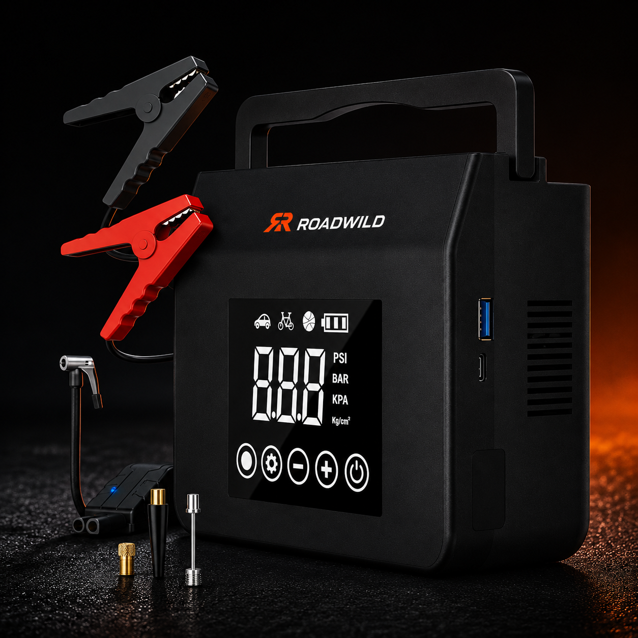 ROADWILD AIRRESCUE 4-IN-1 Emergency Inflator - Accessories