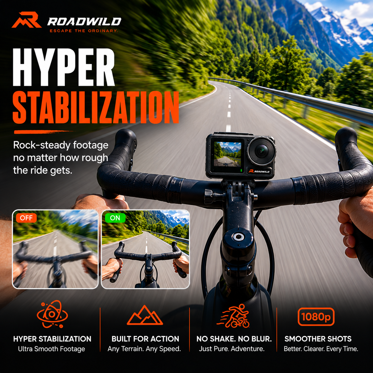 ROADWILD TRAILCAPTURE Adventure Action Camera - Specifications