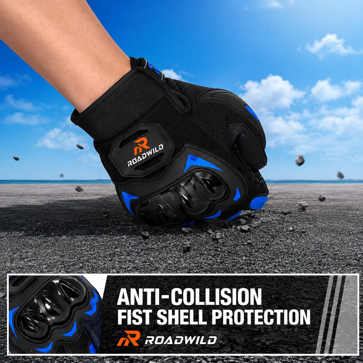ROADWILD RANGER Tactical Riding Gloves - Side View