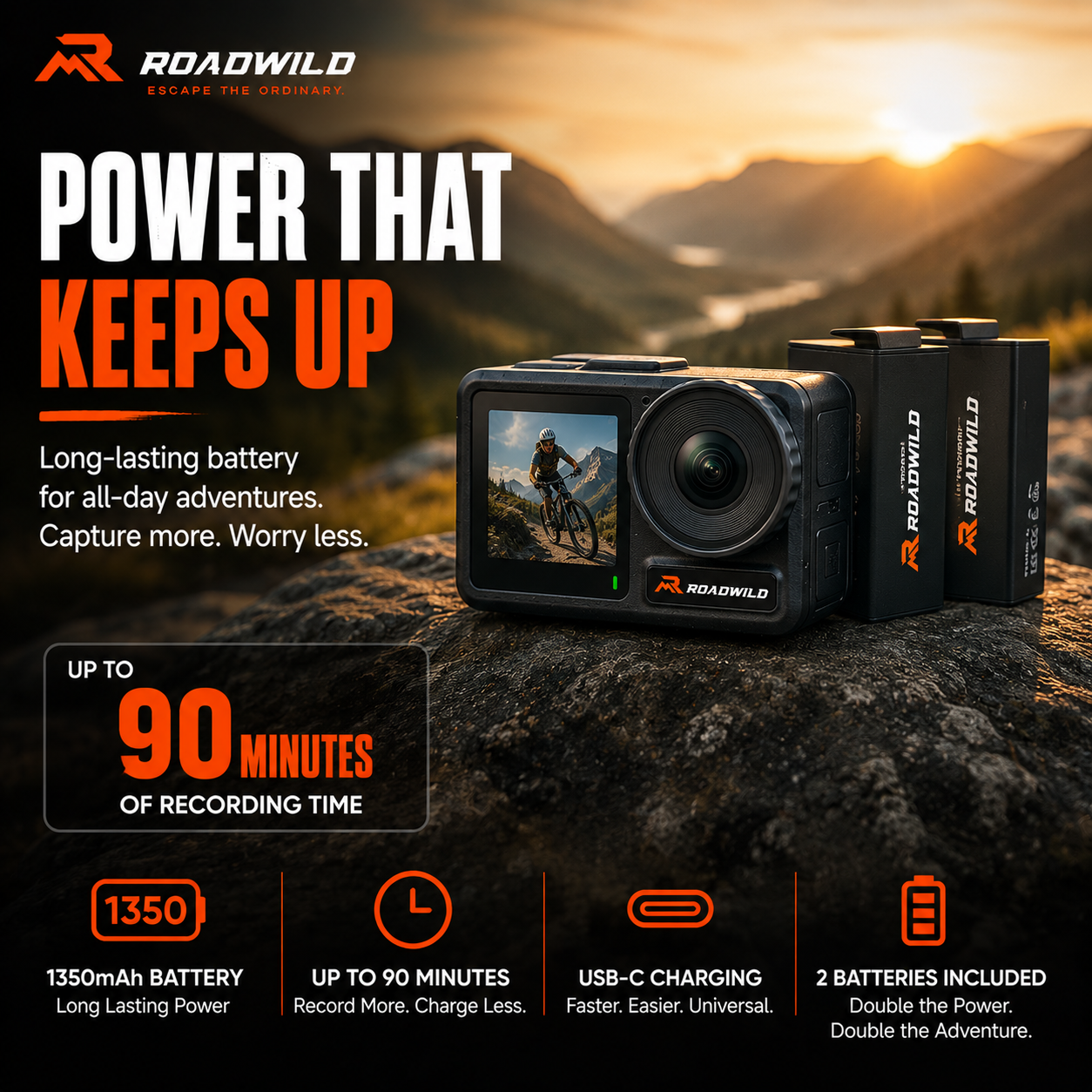 ROADWILD TRAILCAPTURE Adventure Action Camera - View 16