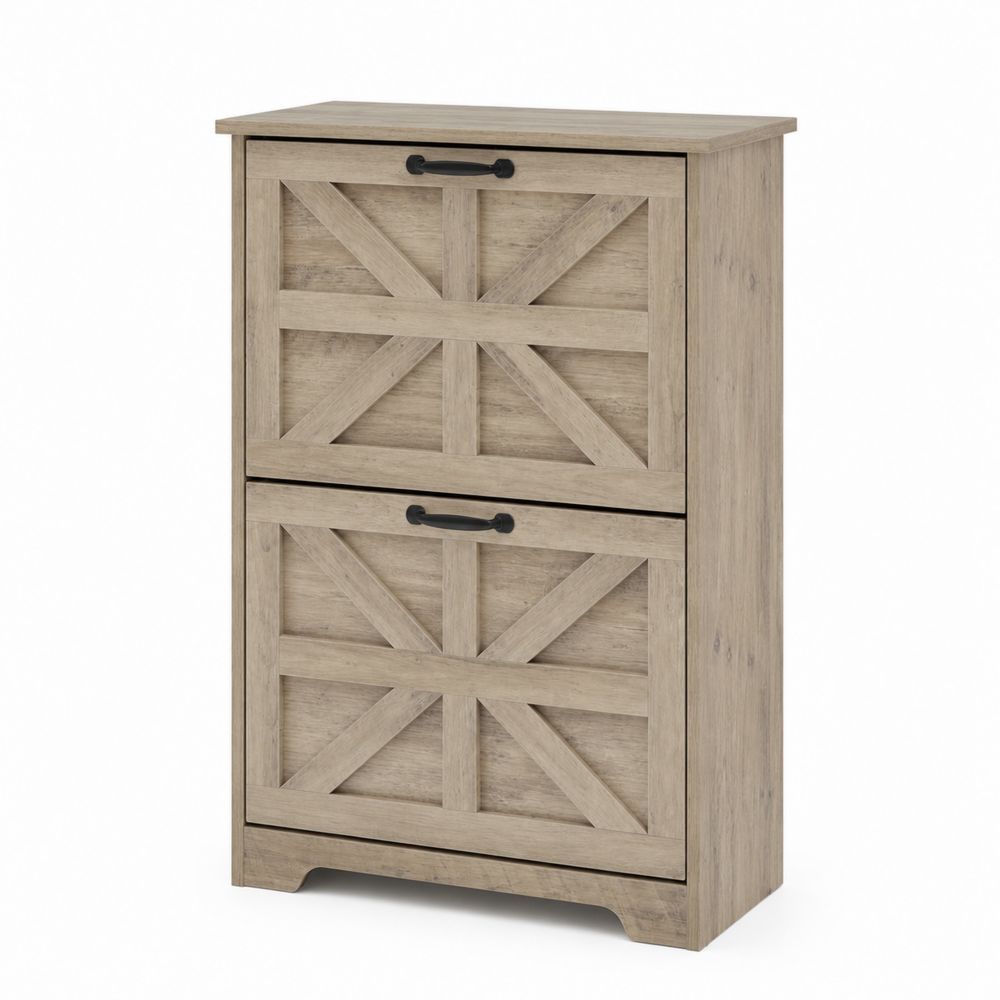 Zapatero de Madera Contrachapada Natural 80x60x24 cm-Bellacortix