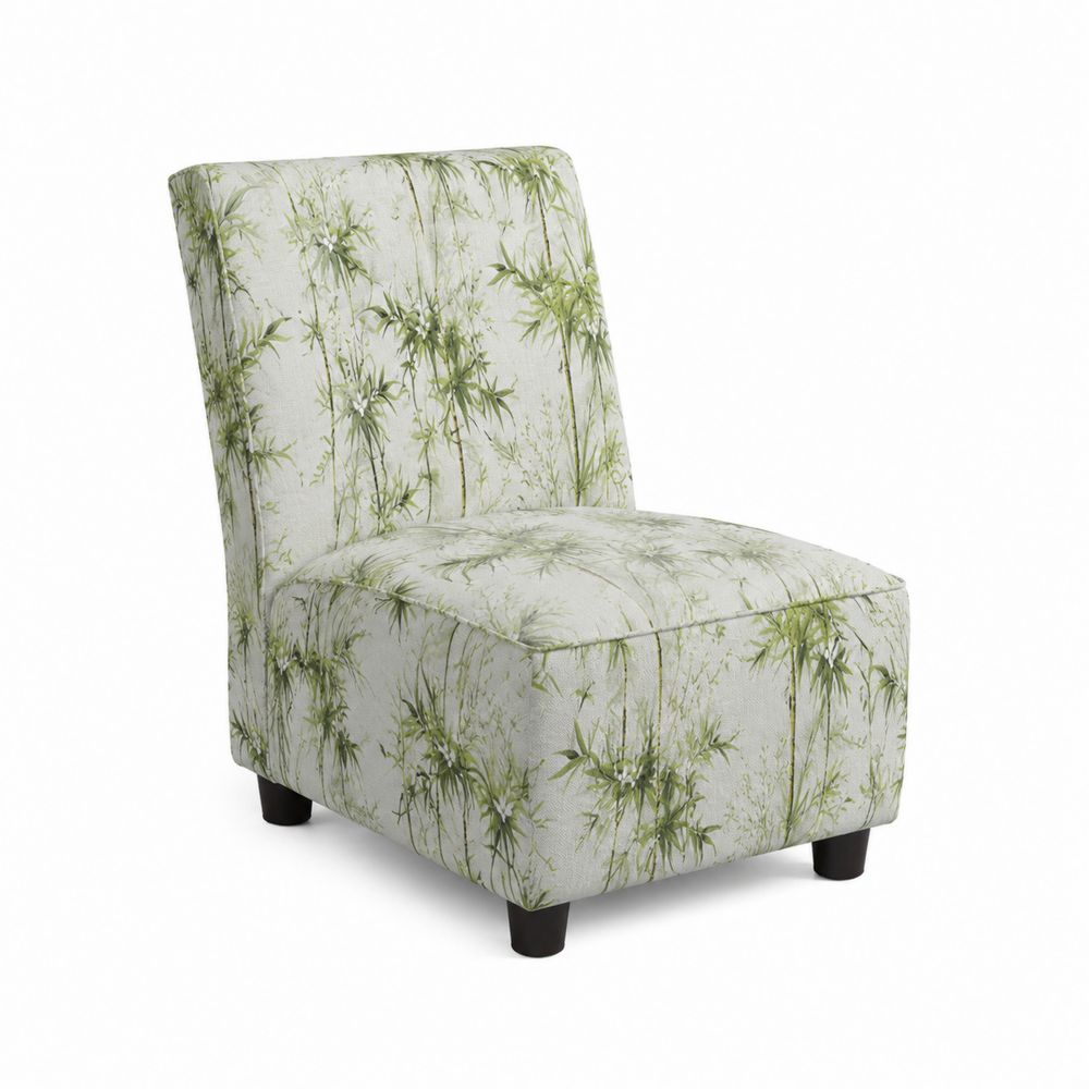 Silla de Lino Estampado Bambú Verde-Bellacortix