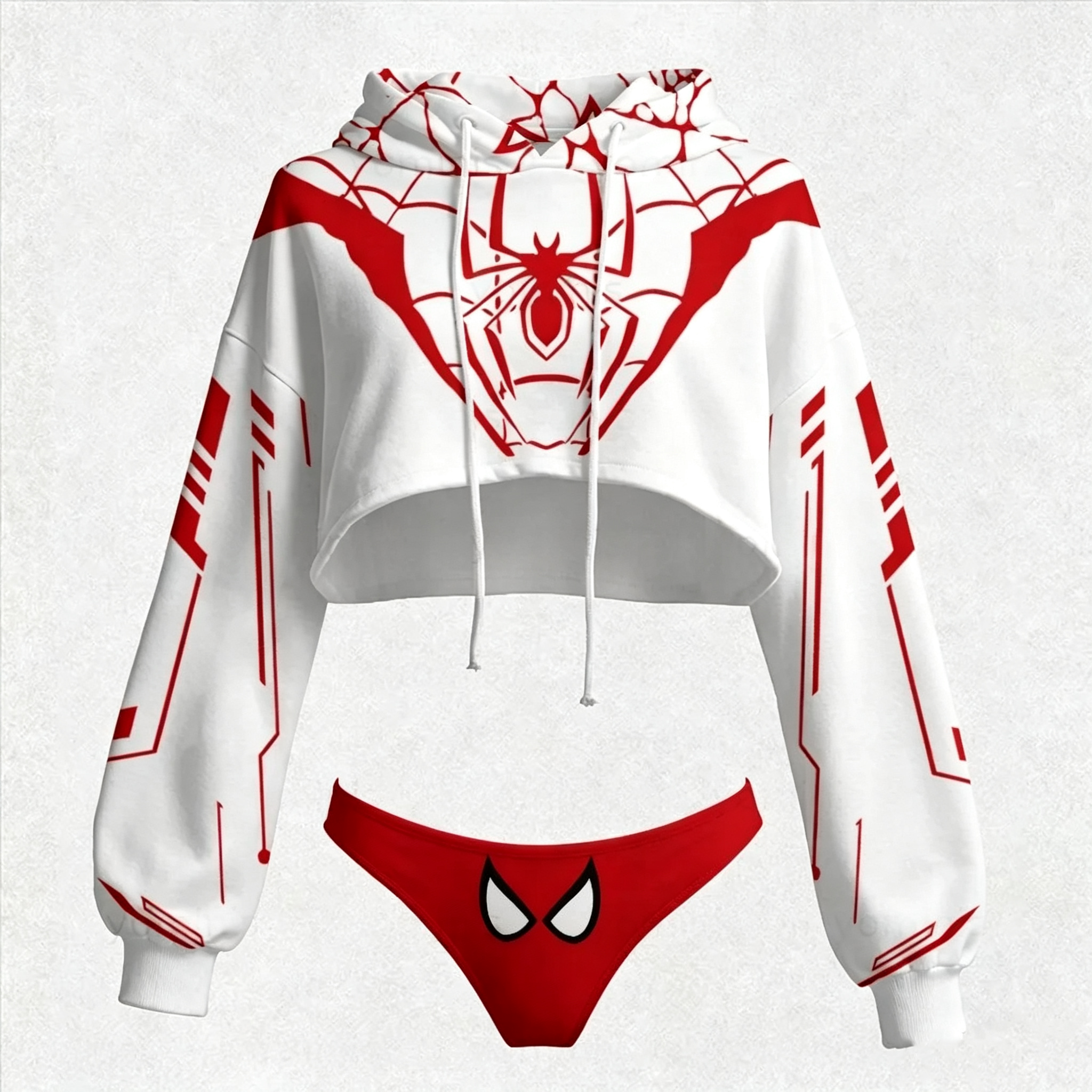 SPIDER-MAN Cami Top And Drawstring Elastic-waist Pants Set For Women