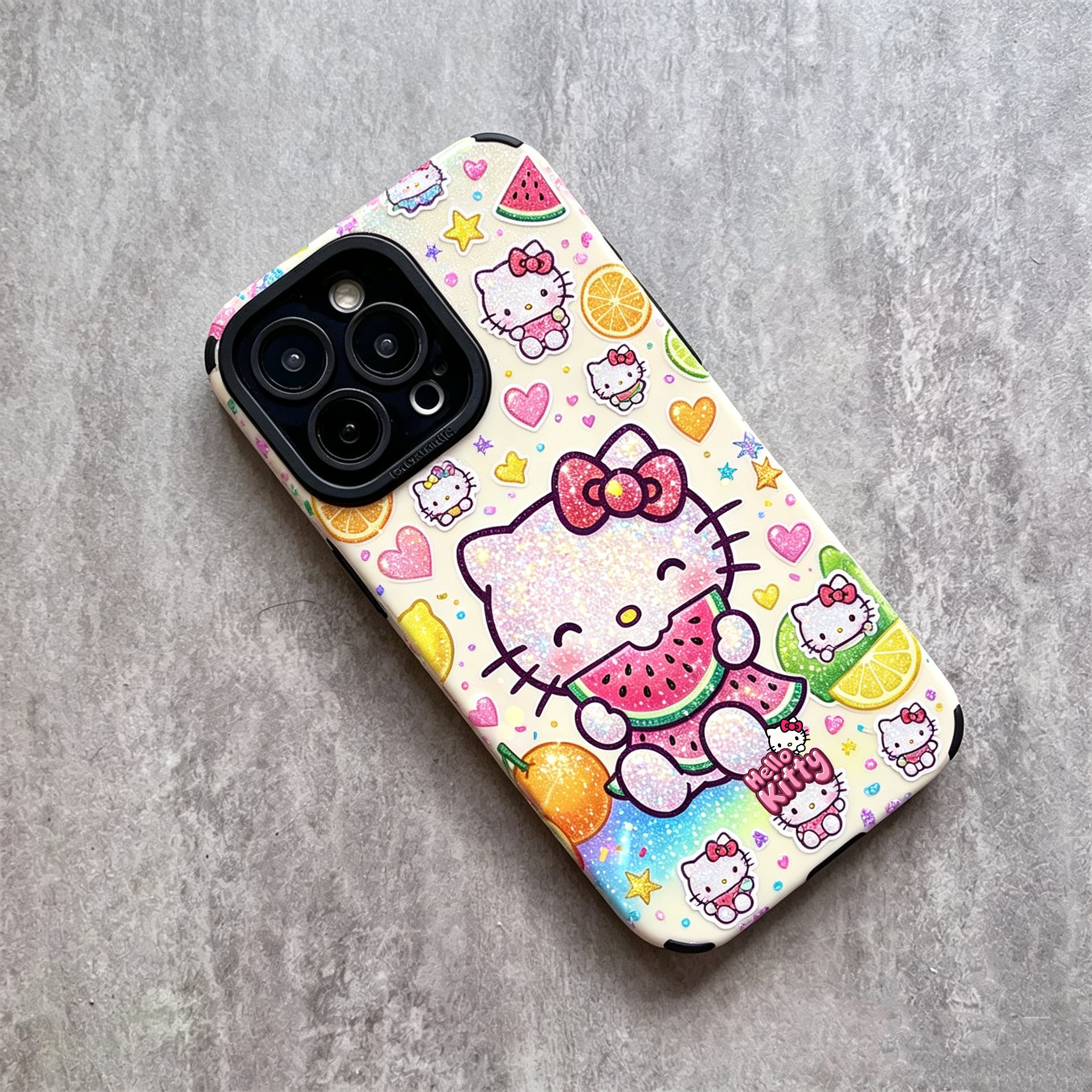 Hello Kitty pattern phone case TPU & leather delicate skin as velvet suitable for iPhone 17 16 15 14 13 12 11 Pro Max Plus X XS MAX