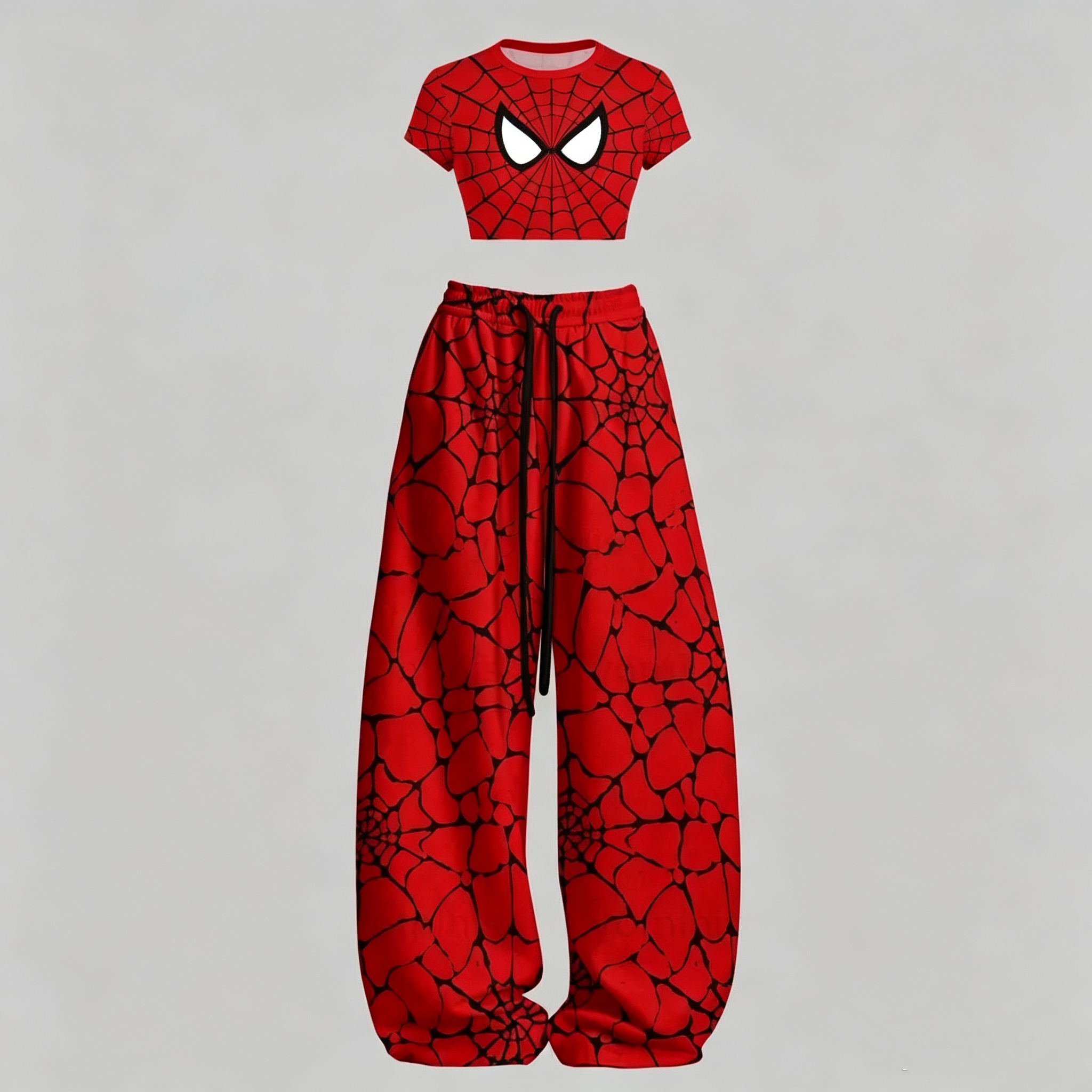 SPIDER-MAN Cami Top And Drawstring Elastic-waist Pants Set For Women