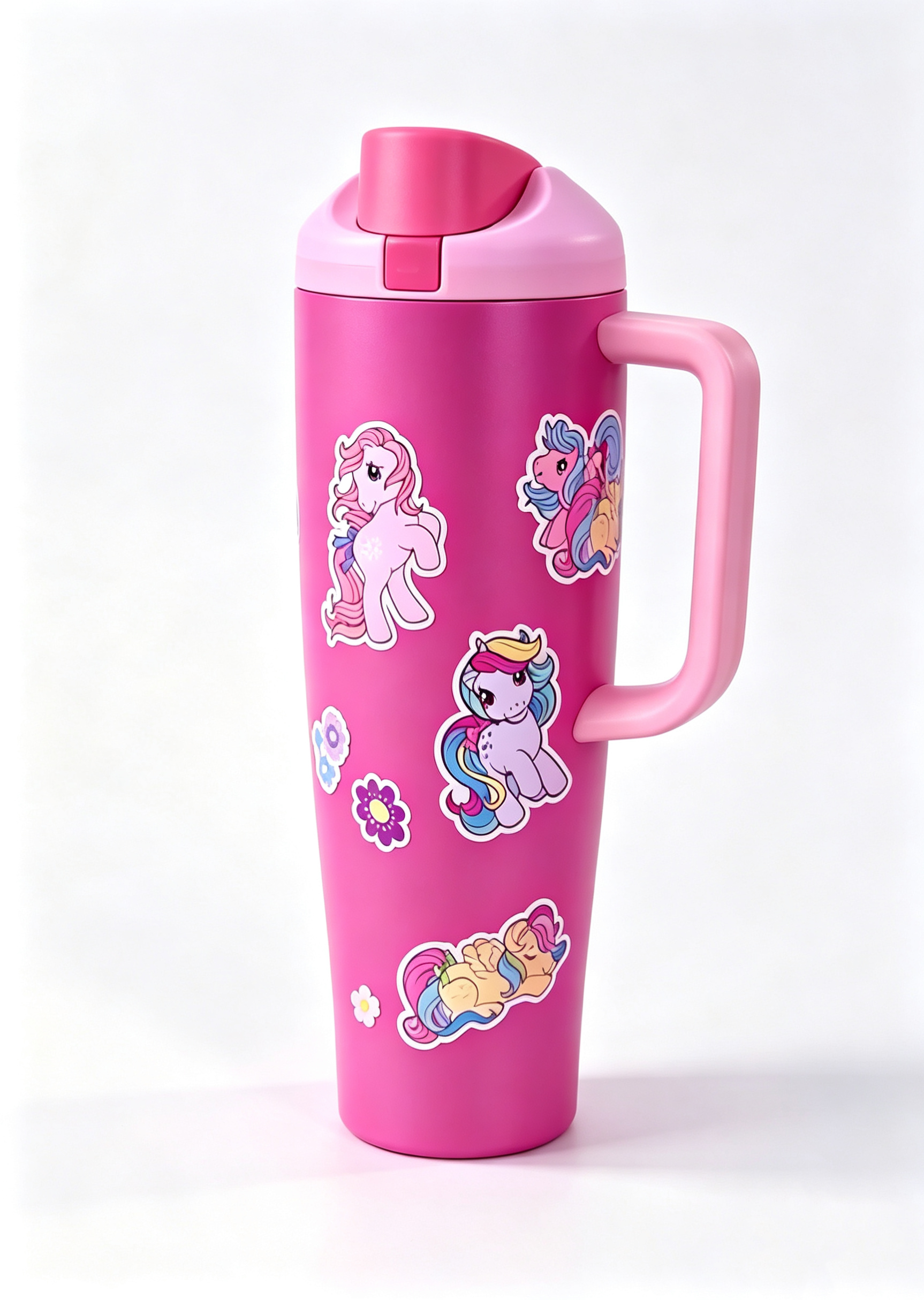 My Little Pony 40oz Tumbler With Handle, Insulated Cup, Vacuum Insulated Water Bottle