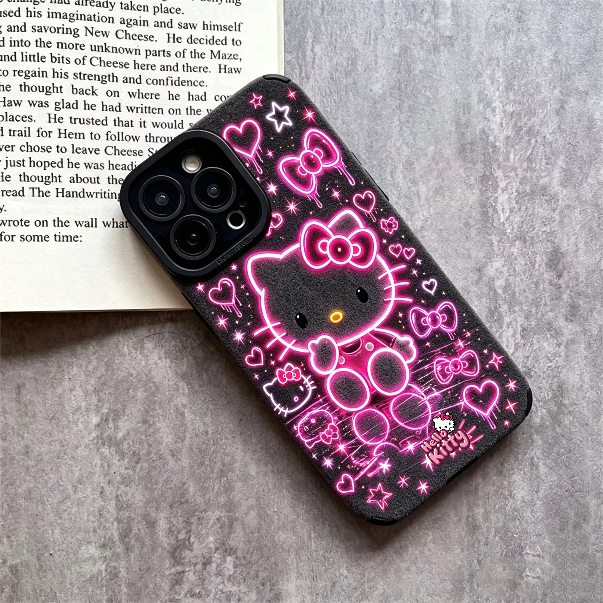 Hello Kitty pattern phone case TPU & leather delicate skin as velvet suitable for iPhone 17 16 15 14 13 12 11 Pro Max Plus X XS MAX
