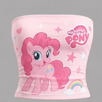 My Little Pony Tight Casual Camisole Tops & Elasticated Trousers Two-Piece Set For Women