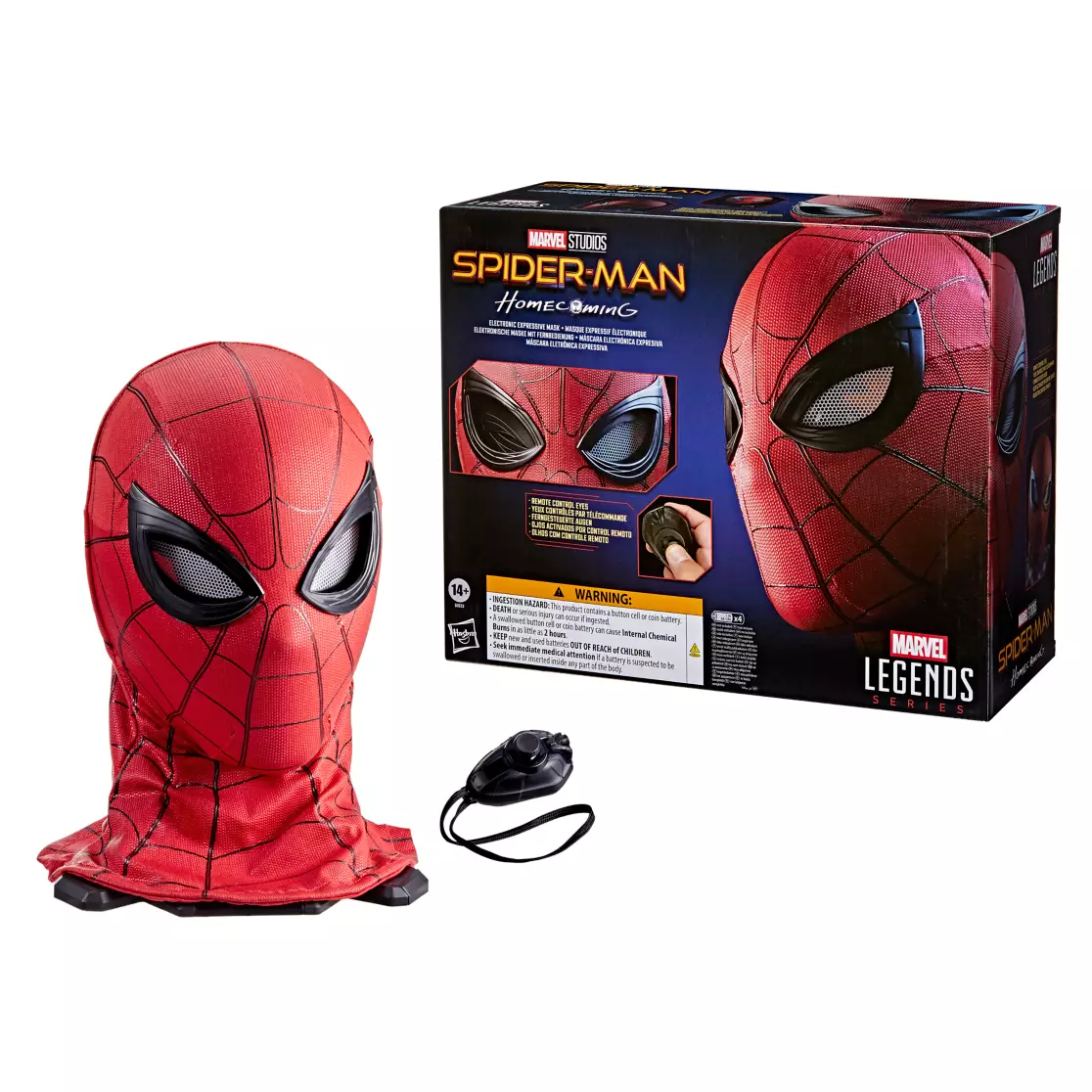 Spider-Man Electronic Expressive Mask by Hasbro – Spider-Man: Homecoming – Marvel Legends Series