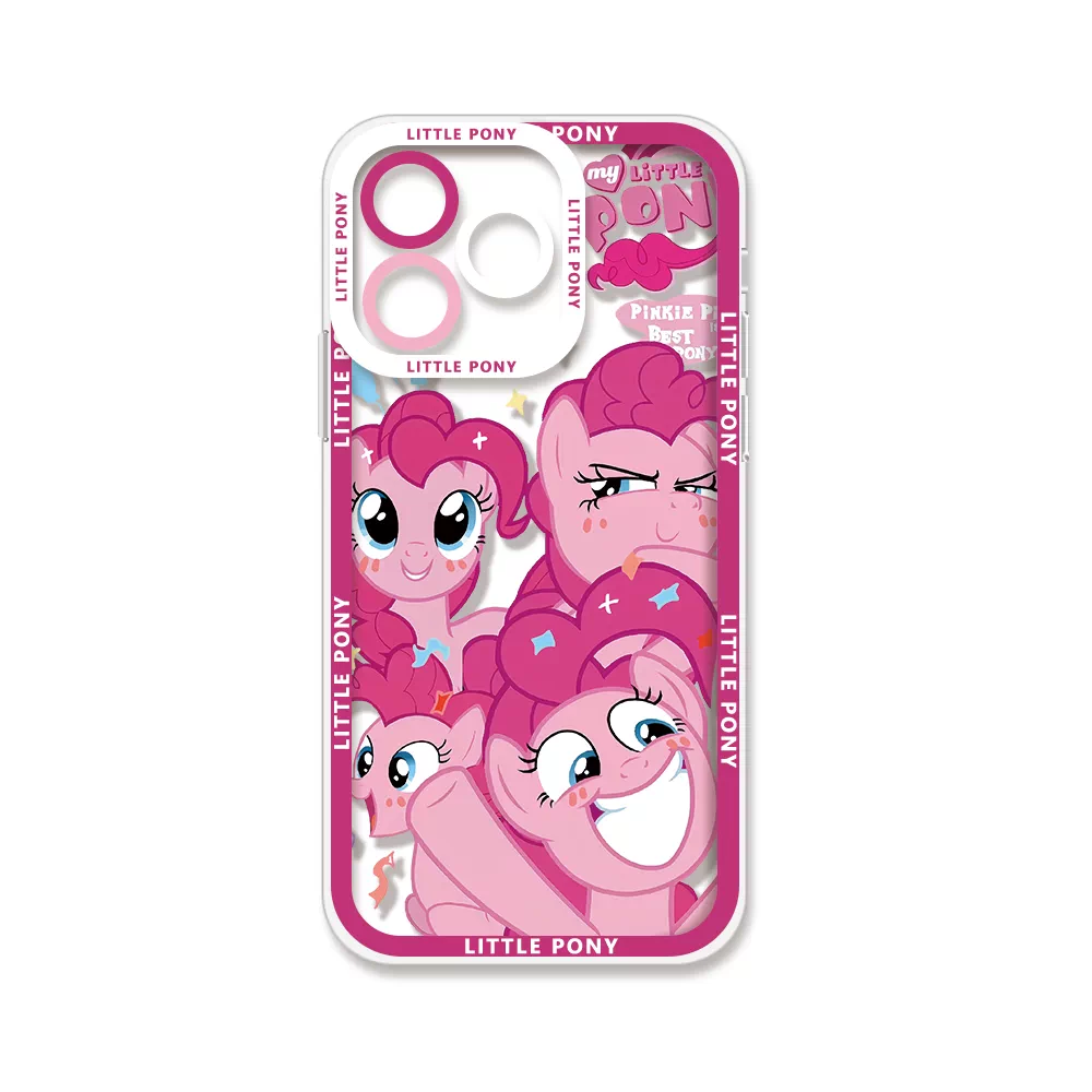 Funda iPhone Pink Pony Aesthetic-Cute Cartoon Energy
