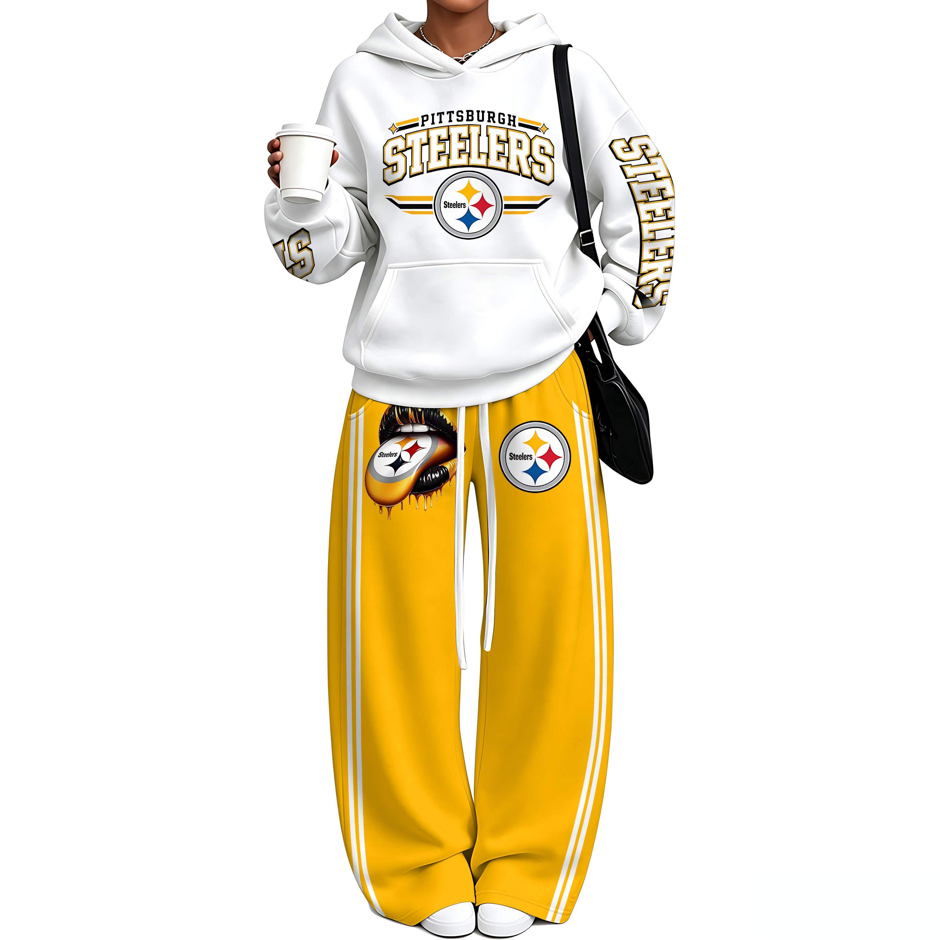 Oversized Hoodie & Wide Leg Sweatpants Two Piece Set