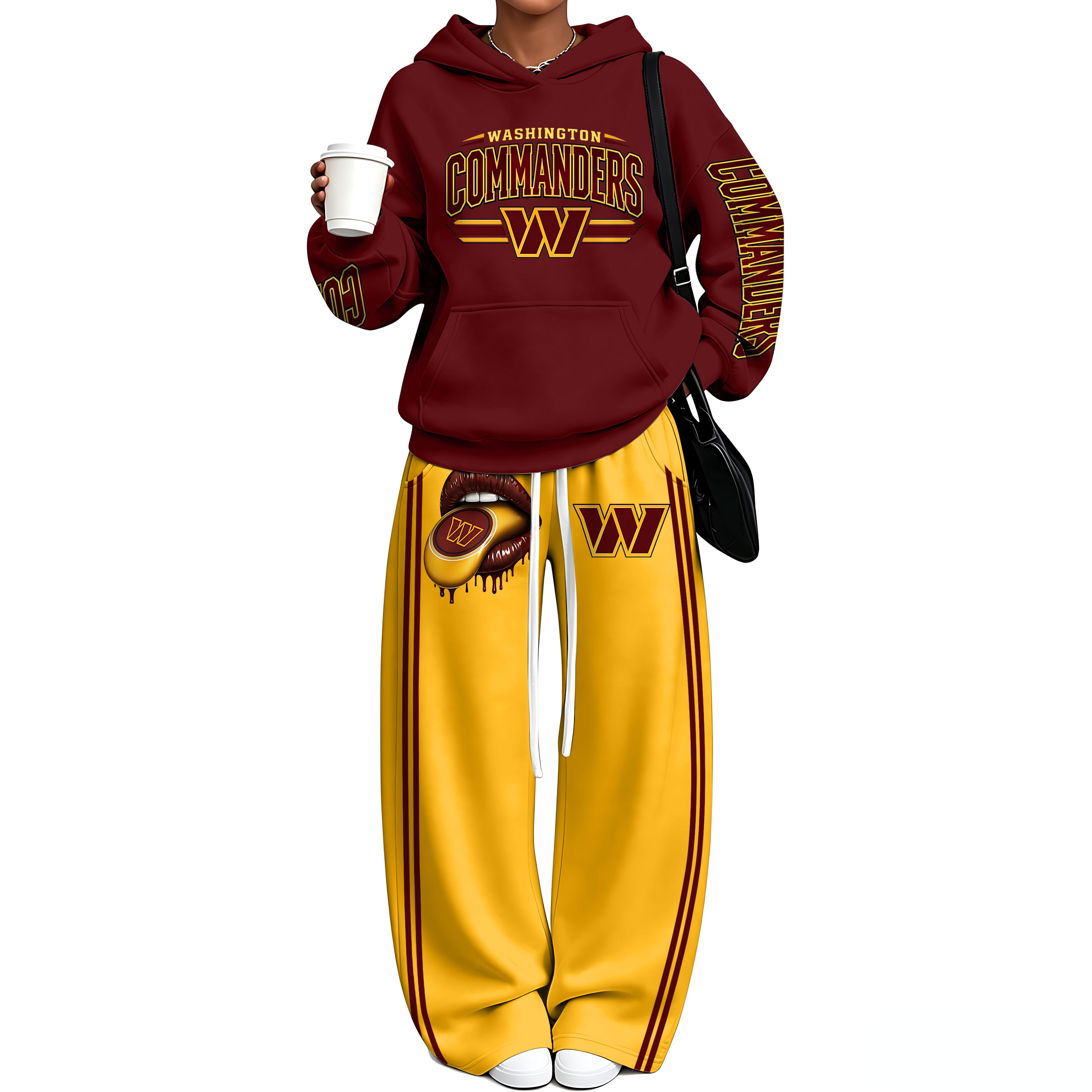 Oversized Hoodie & Wide Leg Sweatpants Two Piece Set