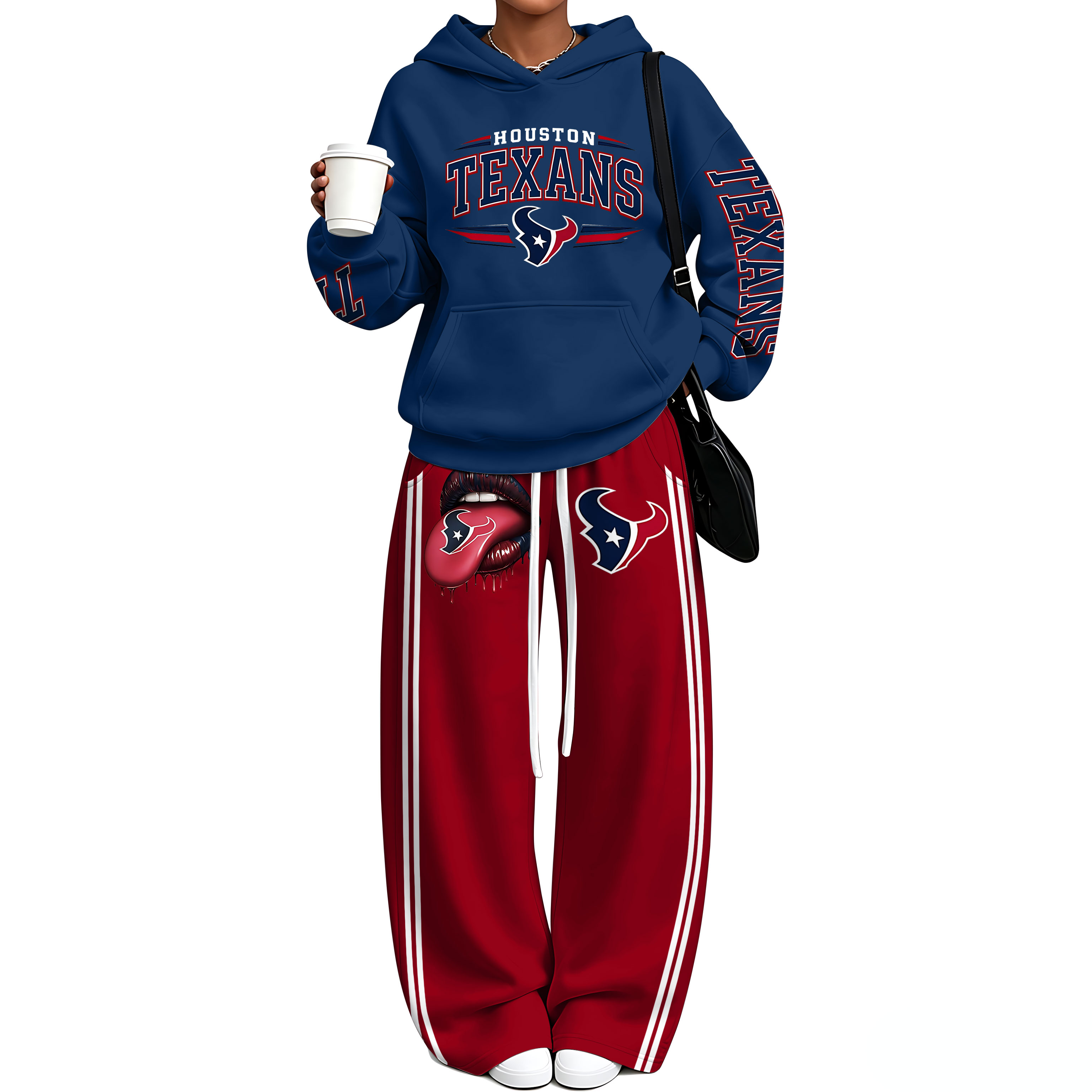 Oversized Hoodie & Wide Leg Sweatpants Two Piece Set