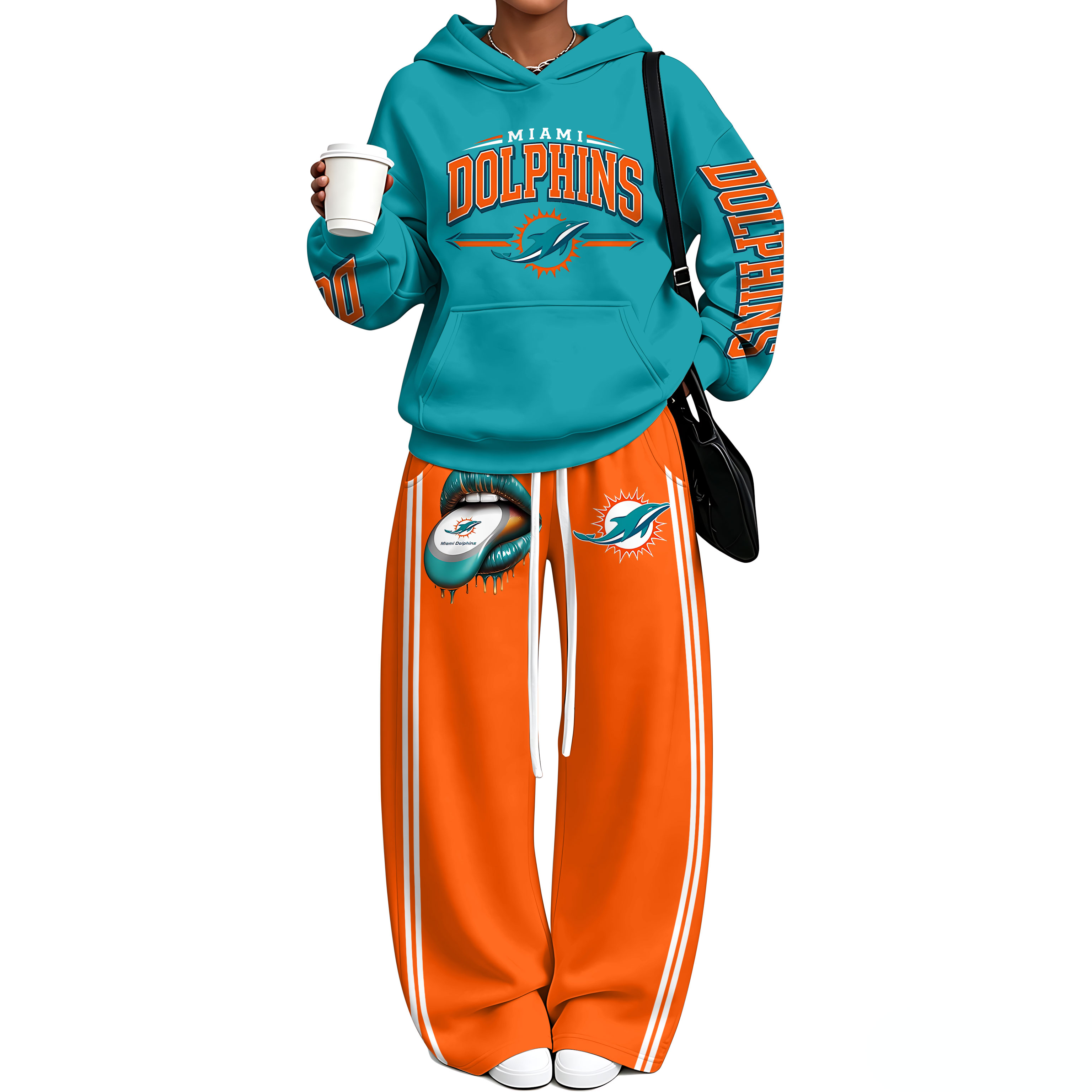Oversized Hoodie & Wide Leg Sweatpants Two Piece Set