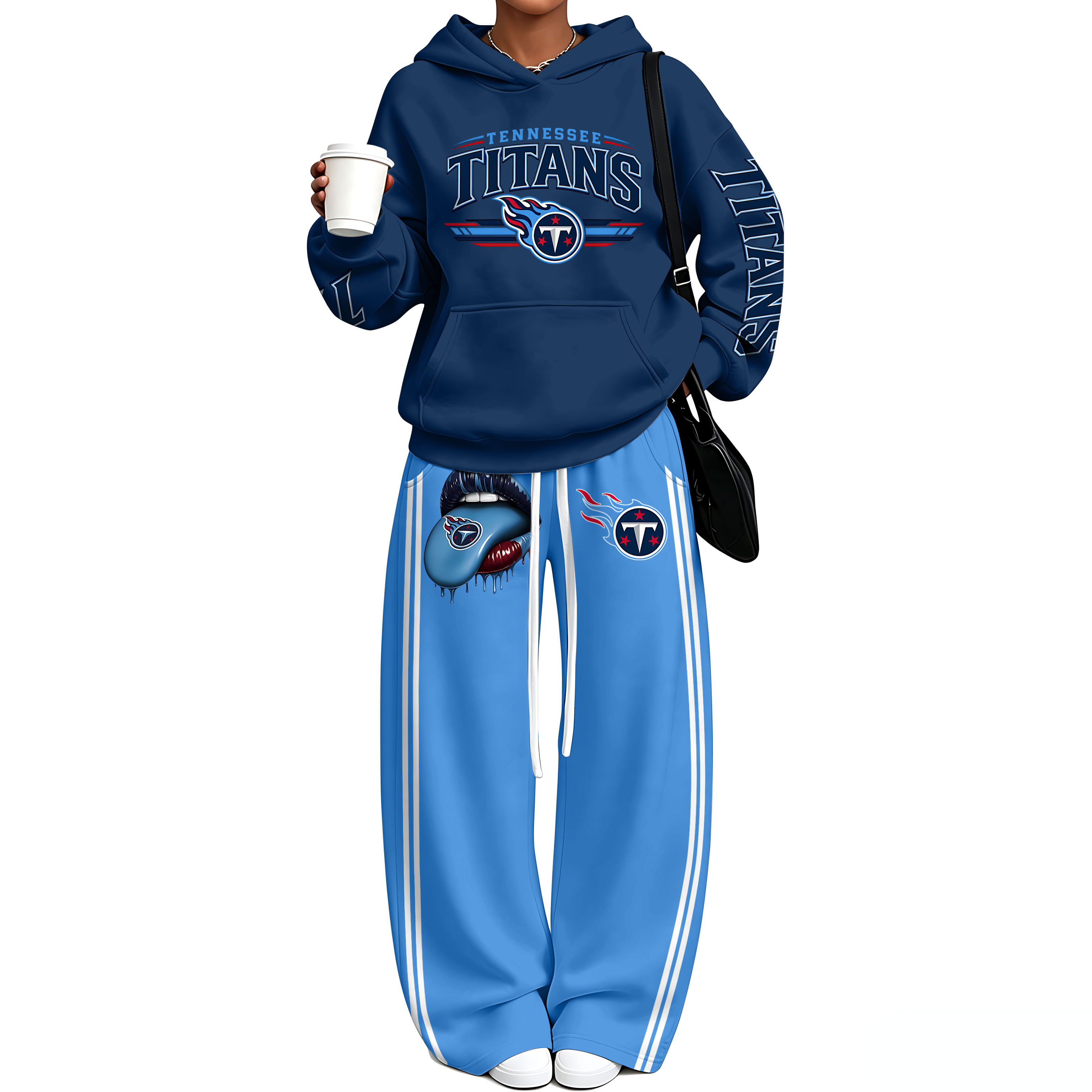 Oversized Hoodie & Wide Leg Sweatpants Two Piece Set