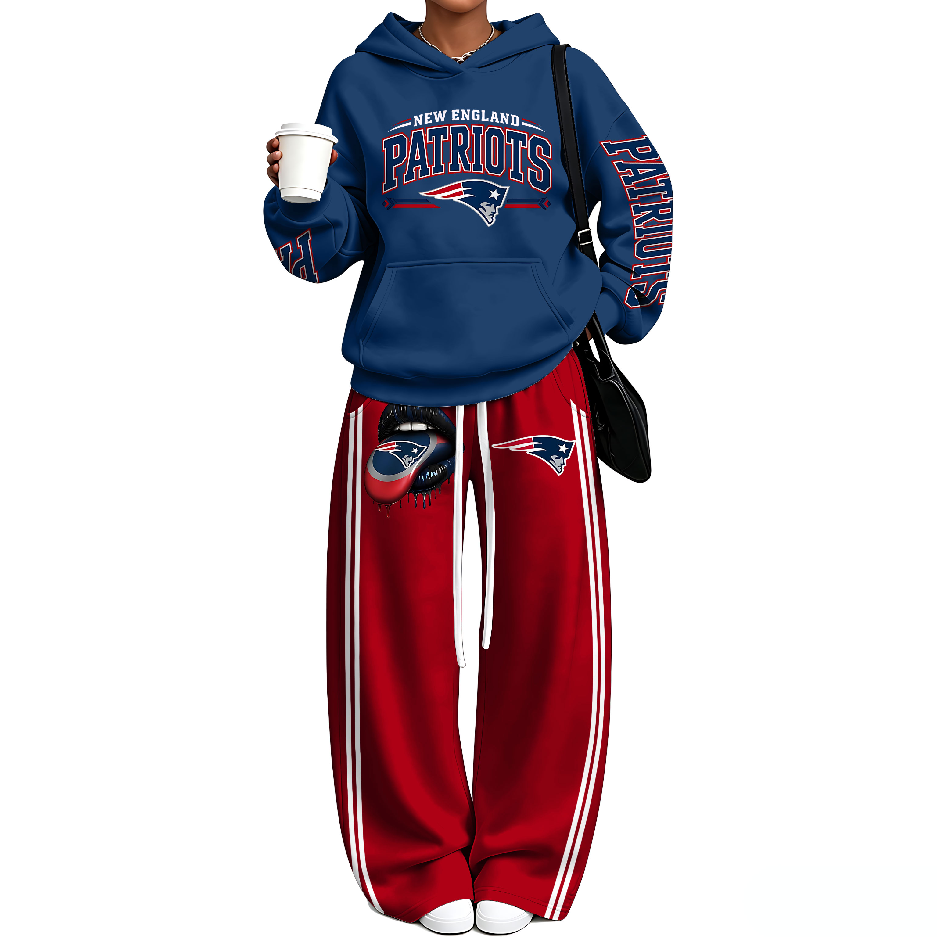 Oversized Hoodie & Wide Leg Sweatpants Two Piece Set