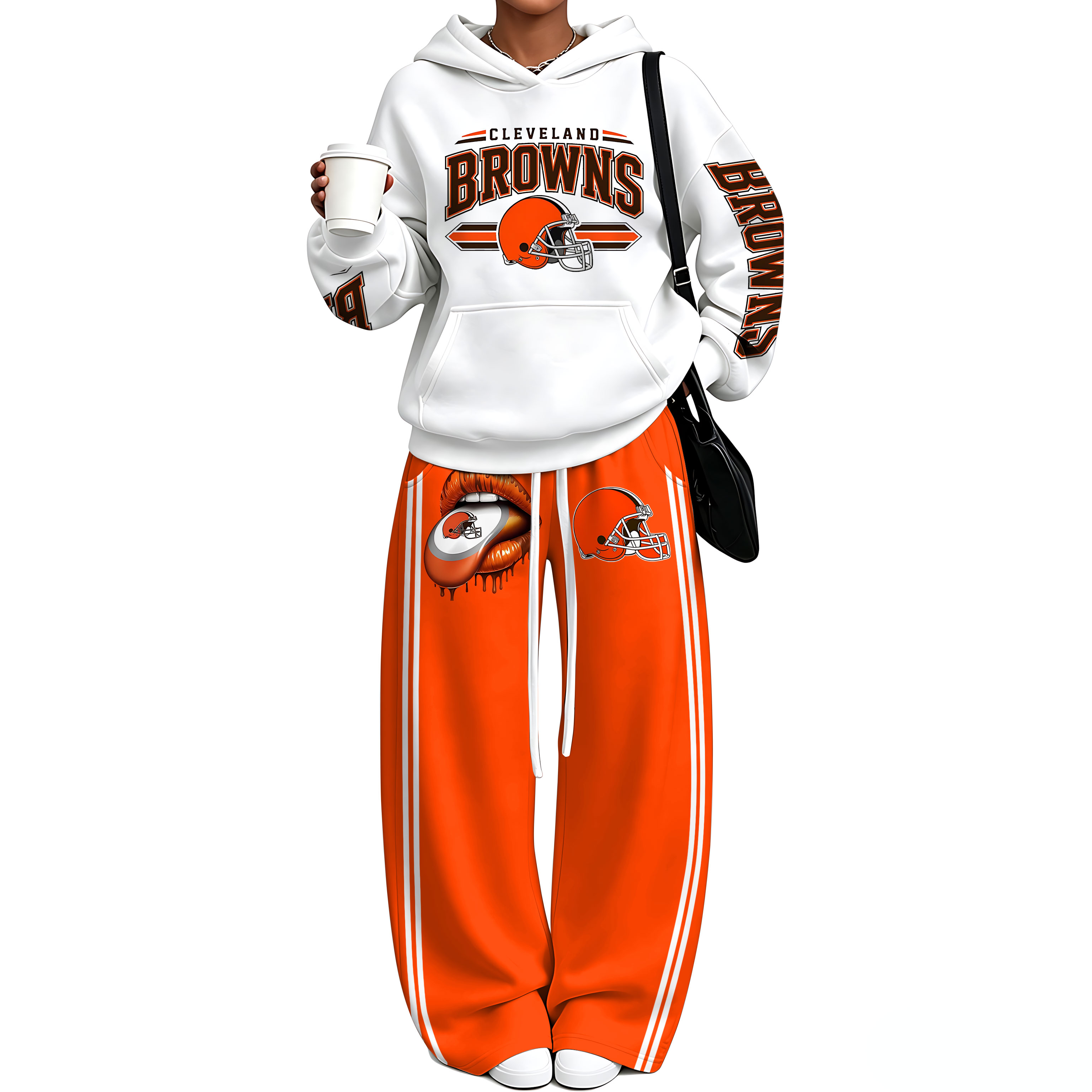 Oversized Hoodie & Wide Leg Sweatpants Two Piece Set