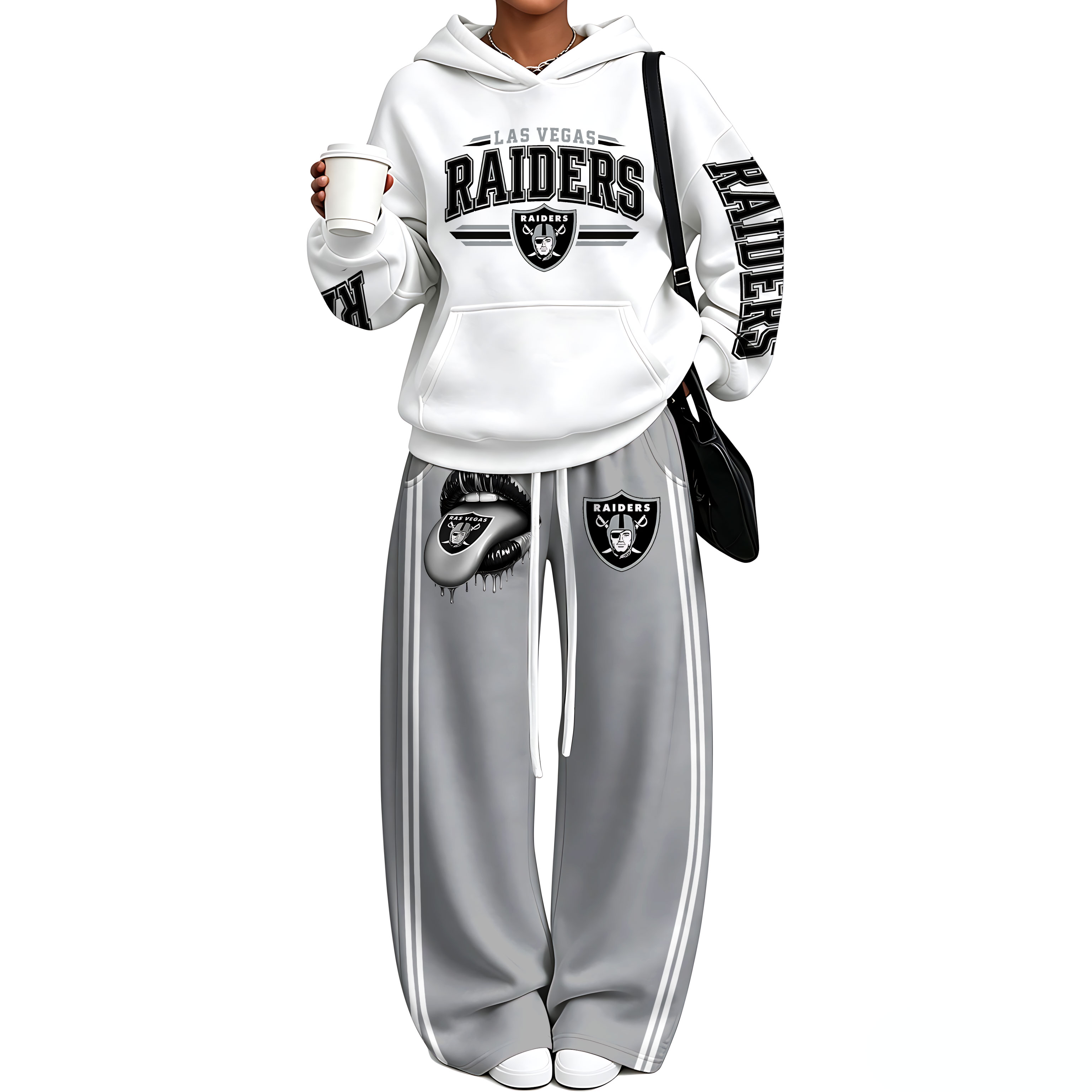 Oversized Hoodie & Wide Leg Sweatpants Two Piece Set