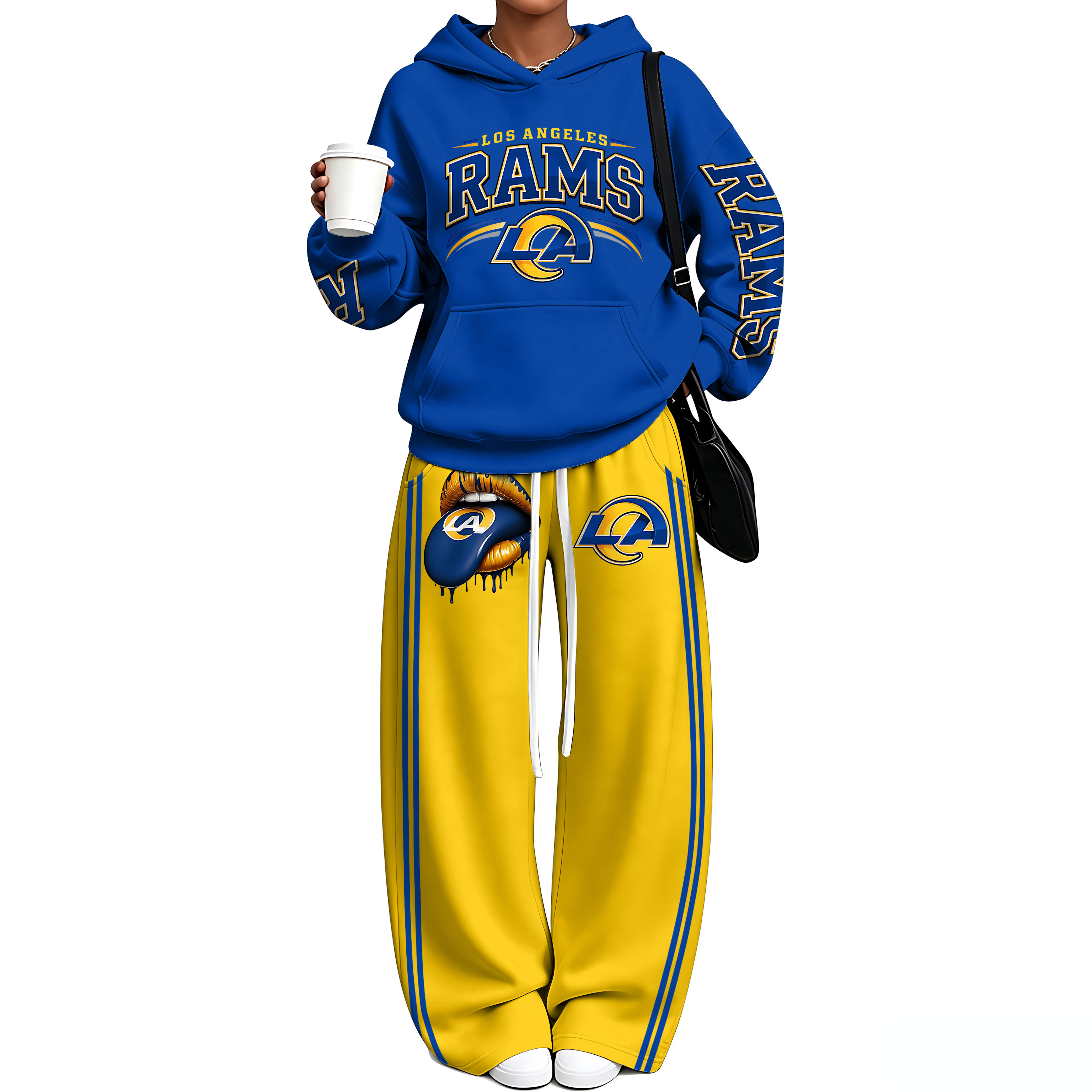 Oversized Hoodie & Wide Leg Sweatpants Two Piece Set