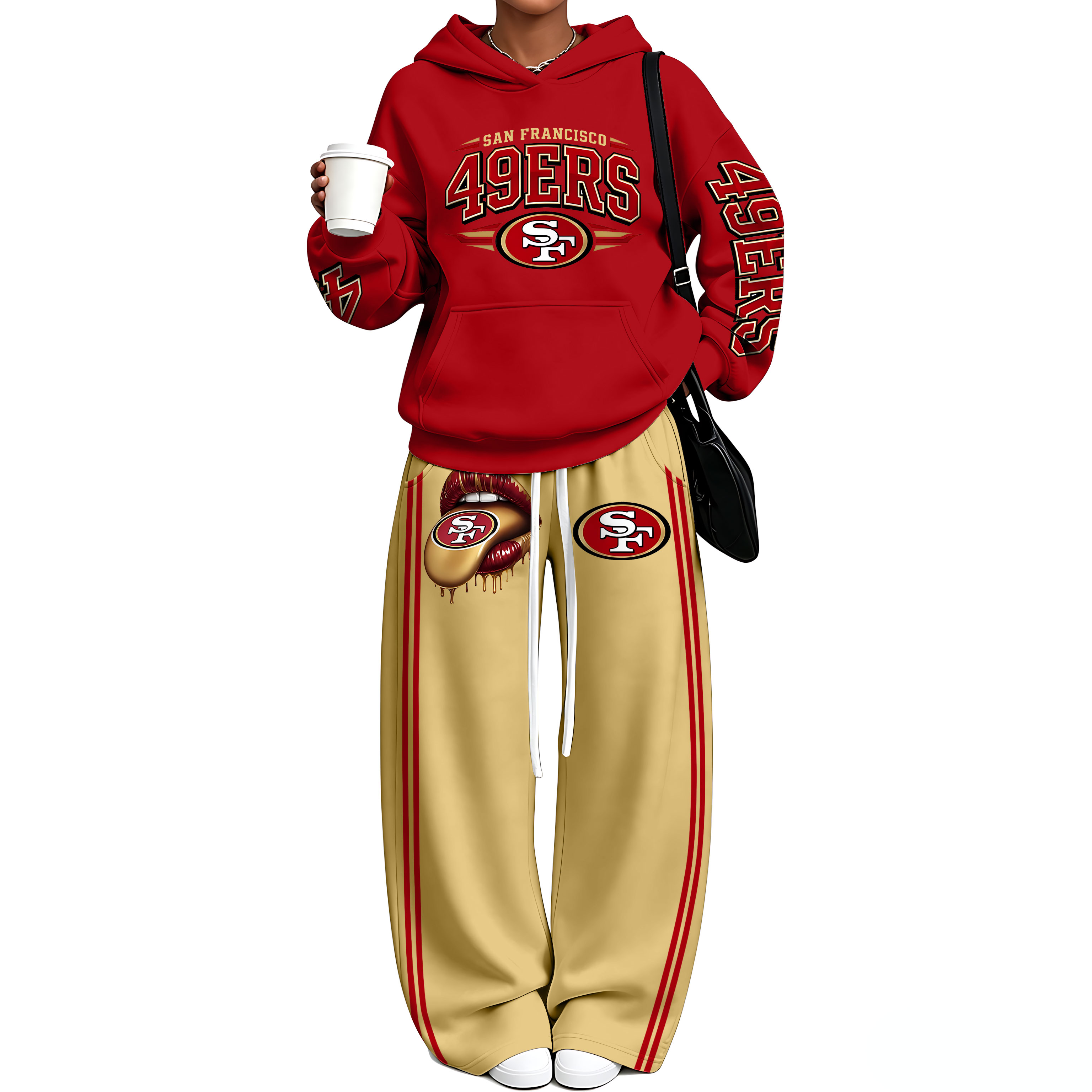 Oversized Hoodie & Wide Leg Sweatpants Two Piece Set