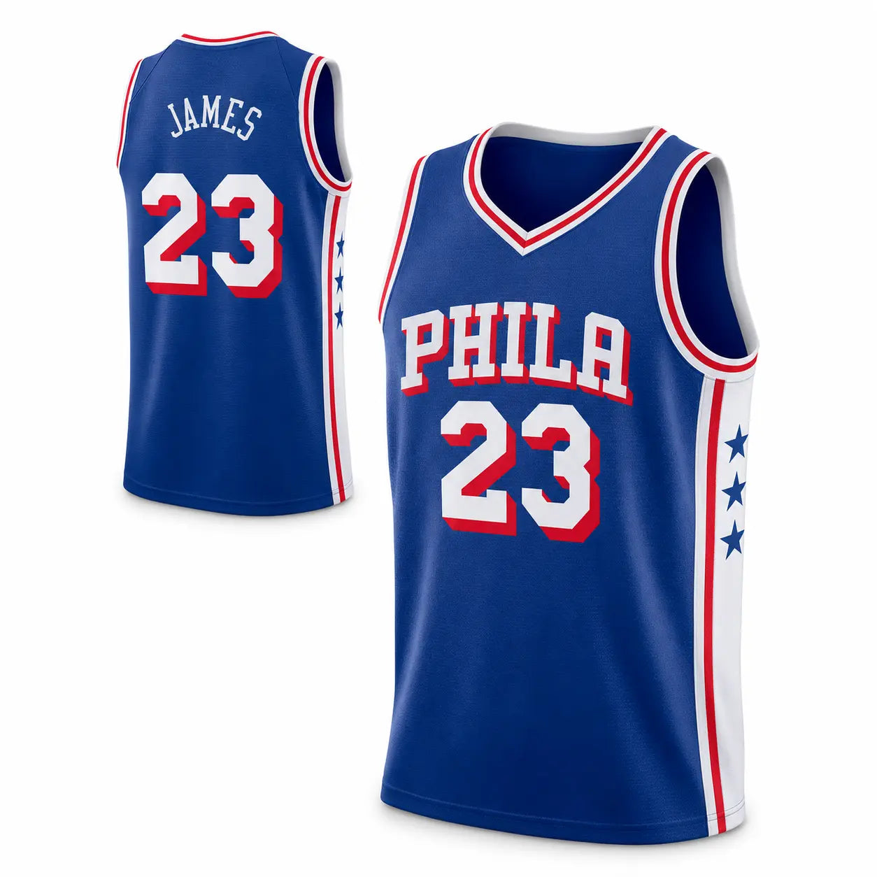 Basketball #23 Philadelphia Team Embroidered Jersey