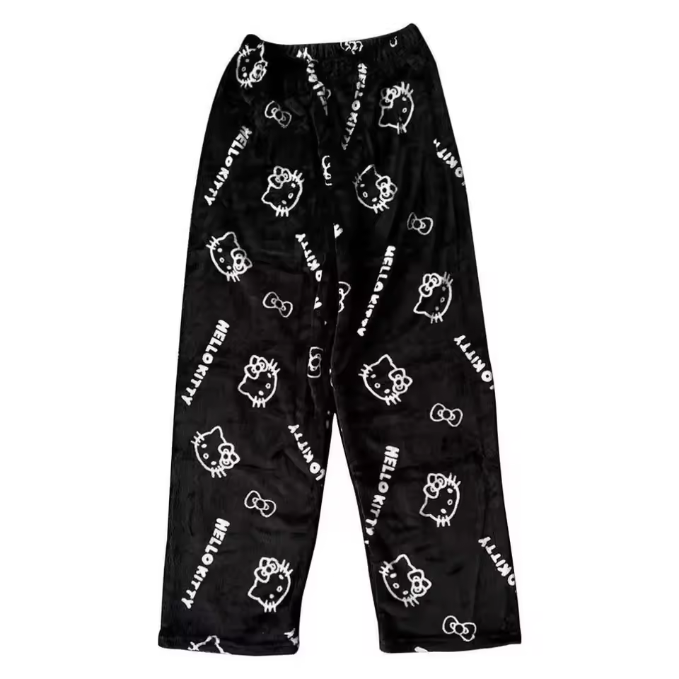 2026 New Hello Kitty Pajamas Pants Anime Women's Pajama Pants Cartoon Couple Home Sleepwear Trousers Leisure Home Clothing