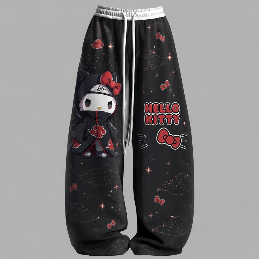 Hello Kitty Cami Top And Drawstring Elastic-waist Pants Set For Women