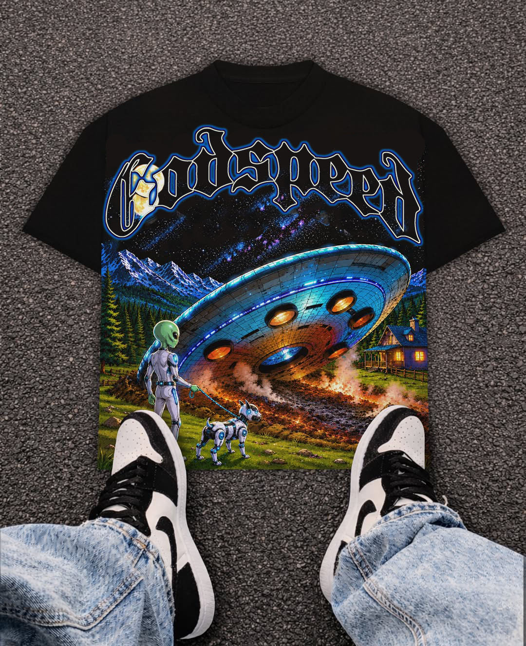 Godspeed Classic 100%Cotton Tee T-Shirt Unisex