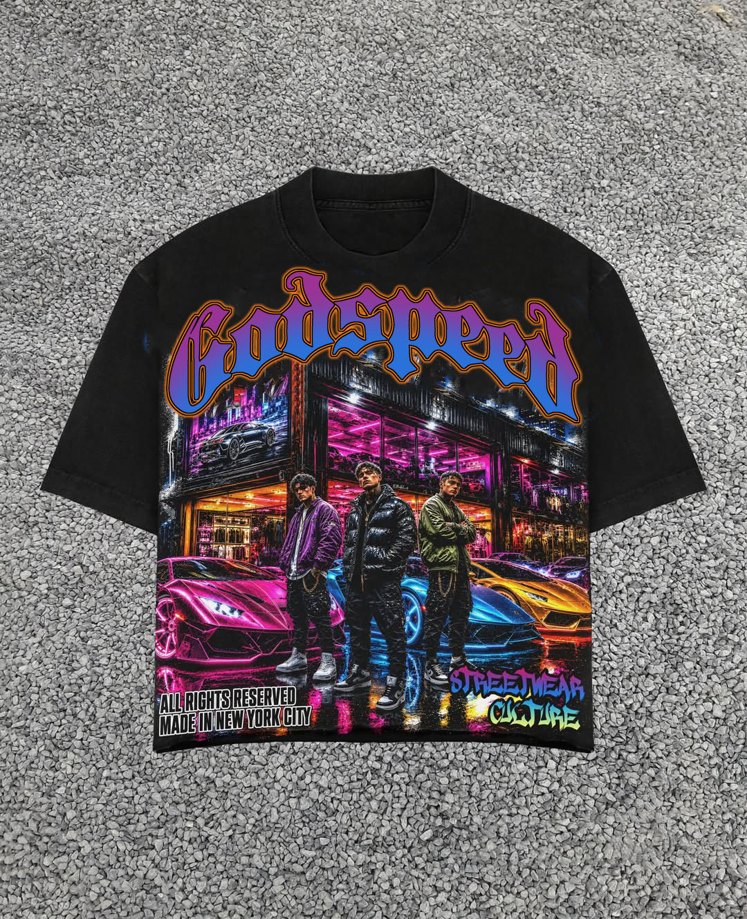 Godspeed Classic 100%Cotton Tee T-Shirt Unisex