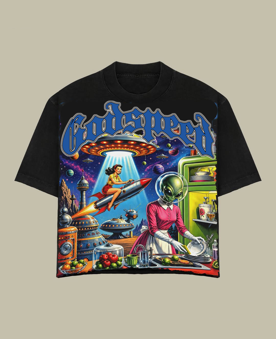 Godspeed Classic 100%Cotton Tee T-Shirt Unisex