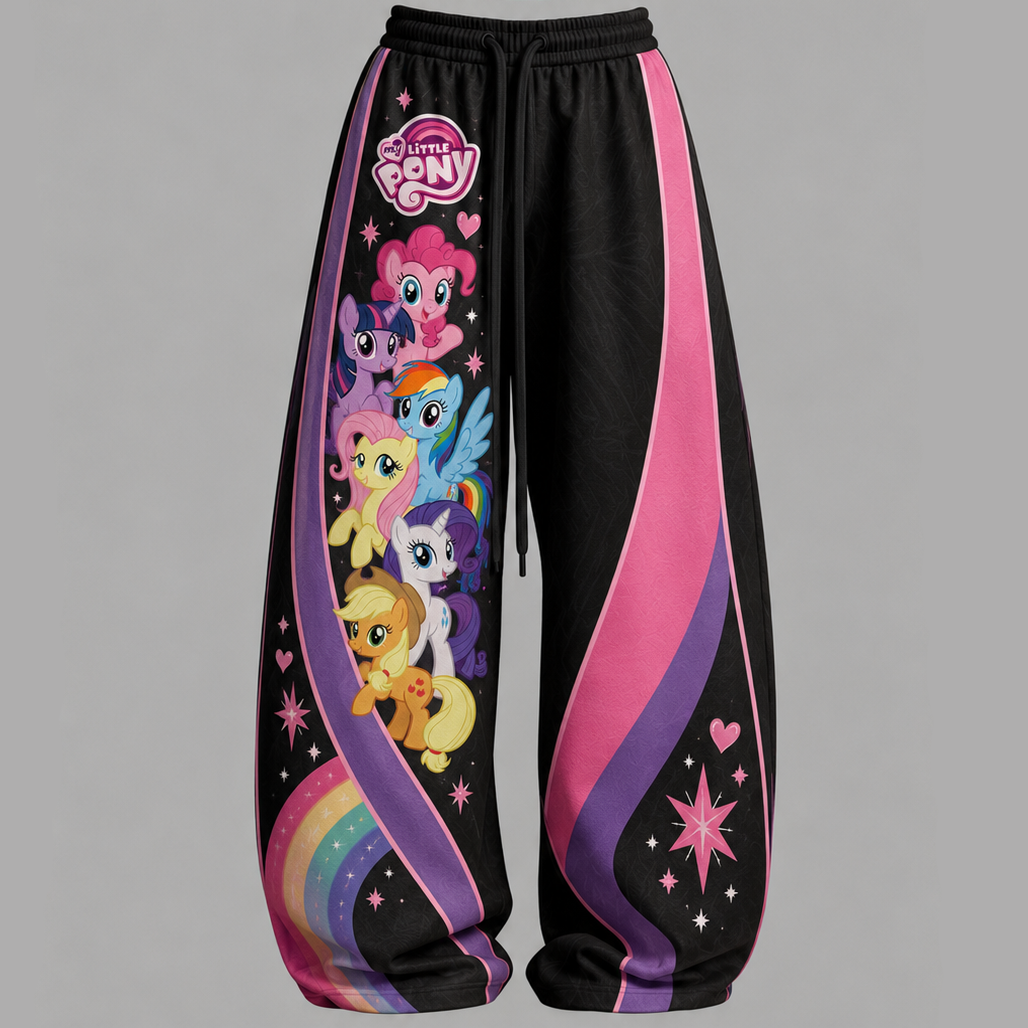 My Little Pony Cami Top And Drawstring Elastic-waist Pants Set For Women