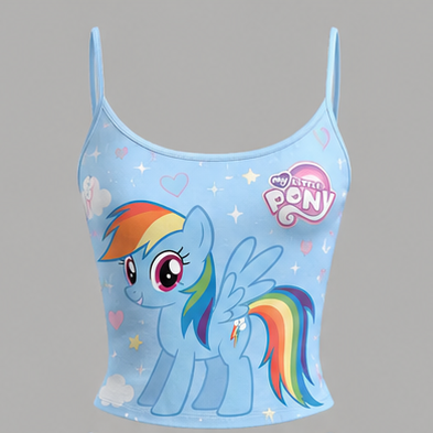 My Little Pony Cami Top And Drawstring Elastic-waist Pants Set For Women