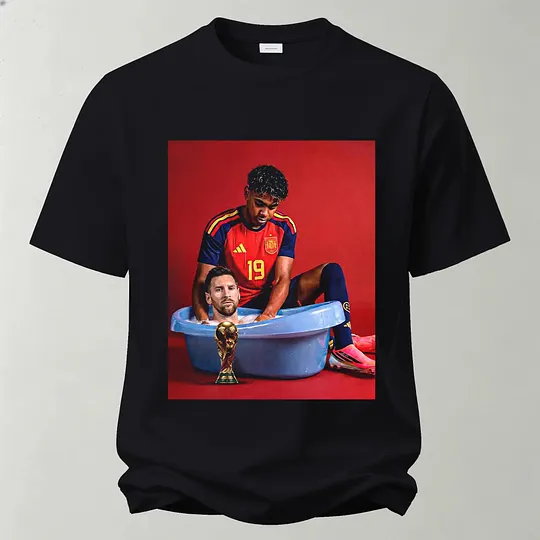 Funny Soccer Printed Unisex Washed T-Shirt