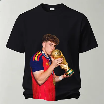 Funny Soccer Printed Unisex Washed T-Shirt