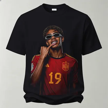 Funny Soccer Printed Unisex Washed T-Shirt