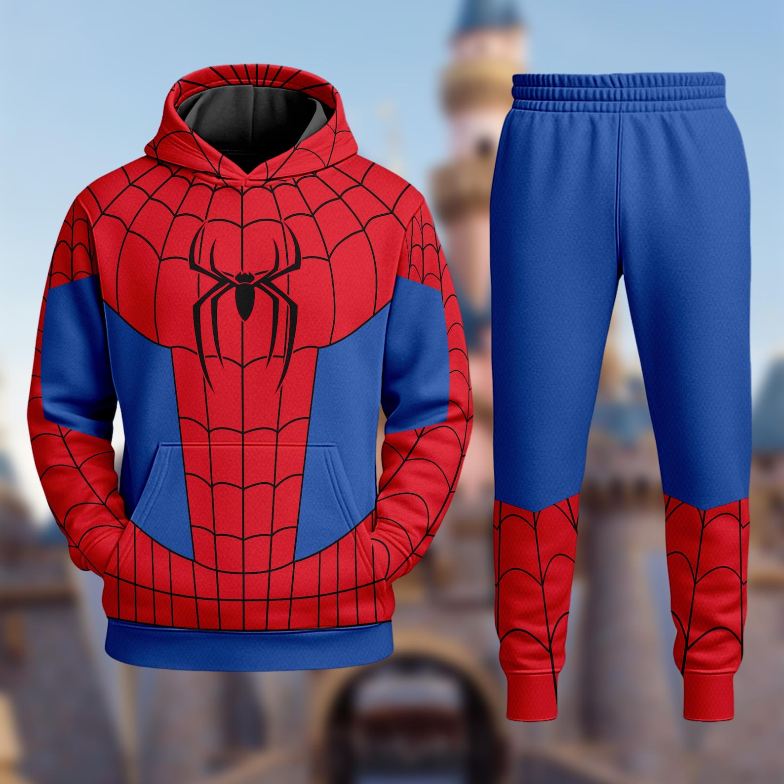 SPIDER-MAN Classic Hoodie & Pants Two-piece Set