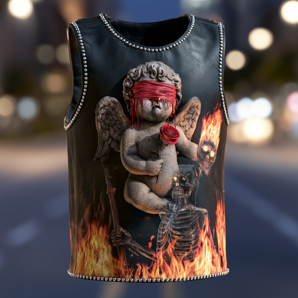 Unisex New Limited Edition Leather Vest Tank Top
