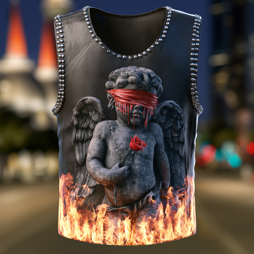 Unisex New Limited Edition Leather Vest Tank Top