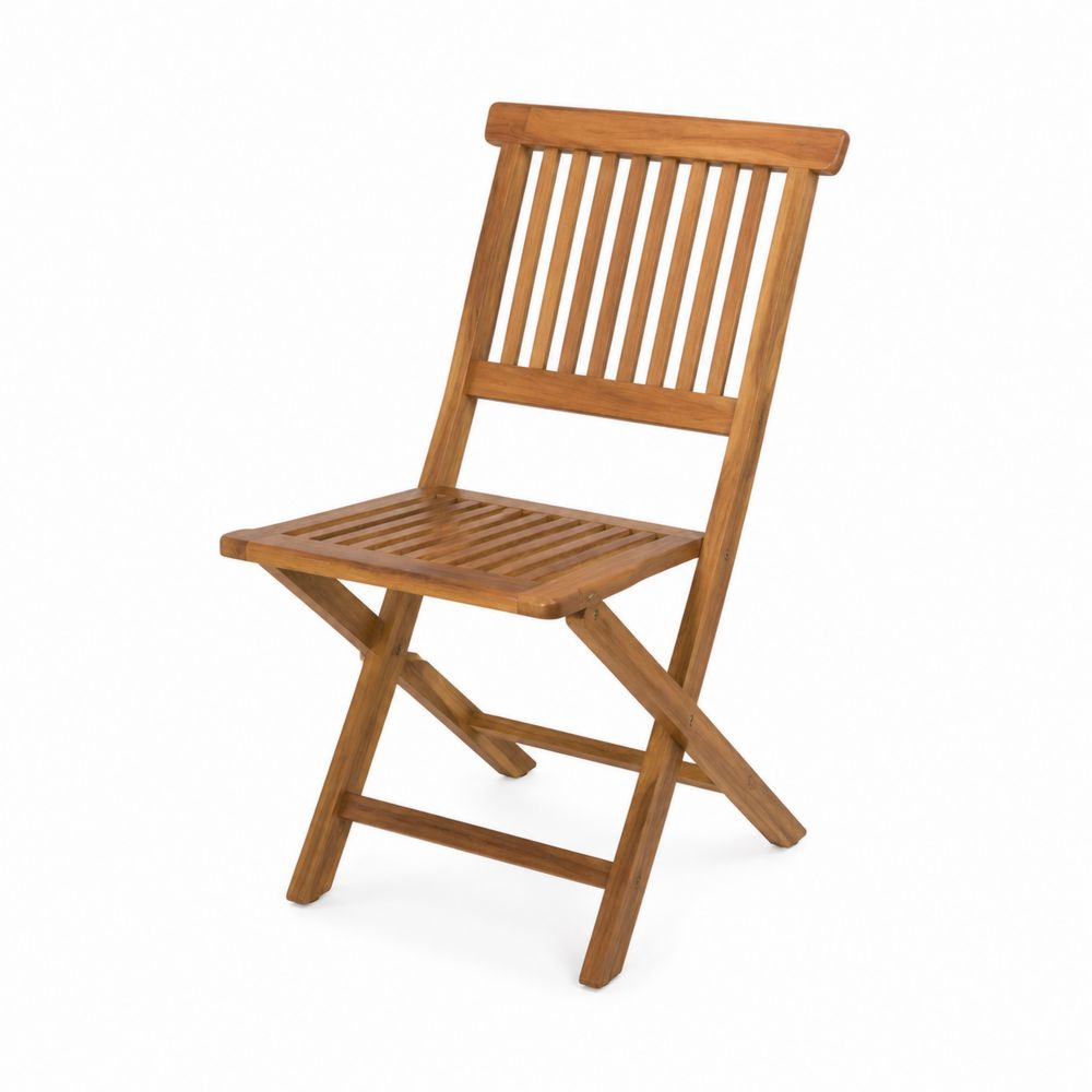 Silla Plegable de Acacia para Exteriores