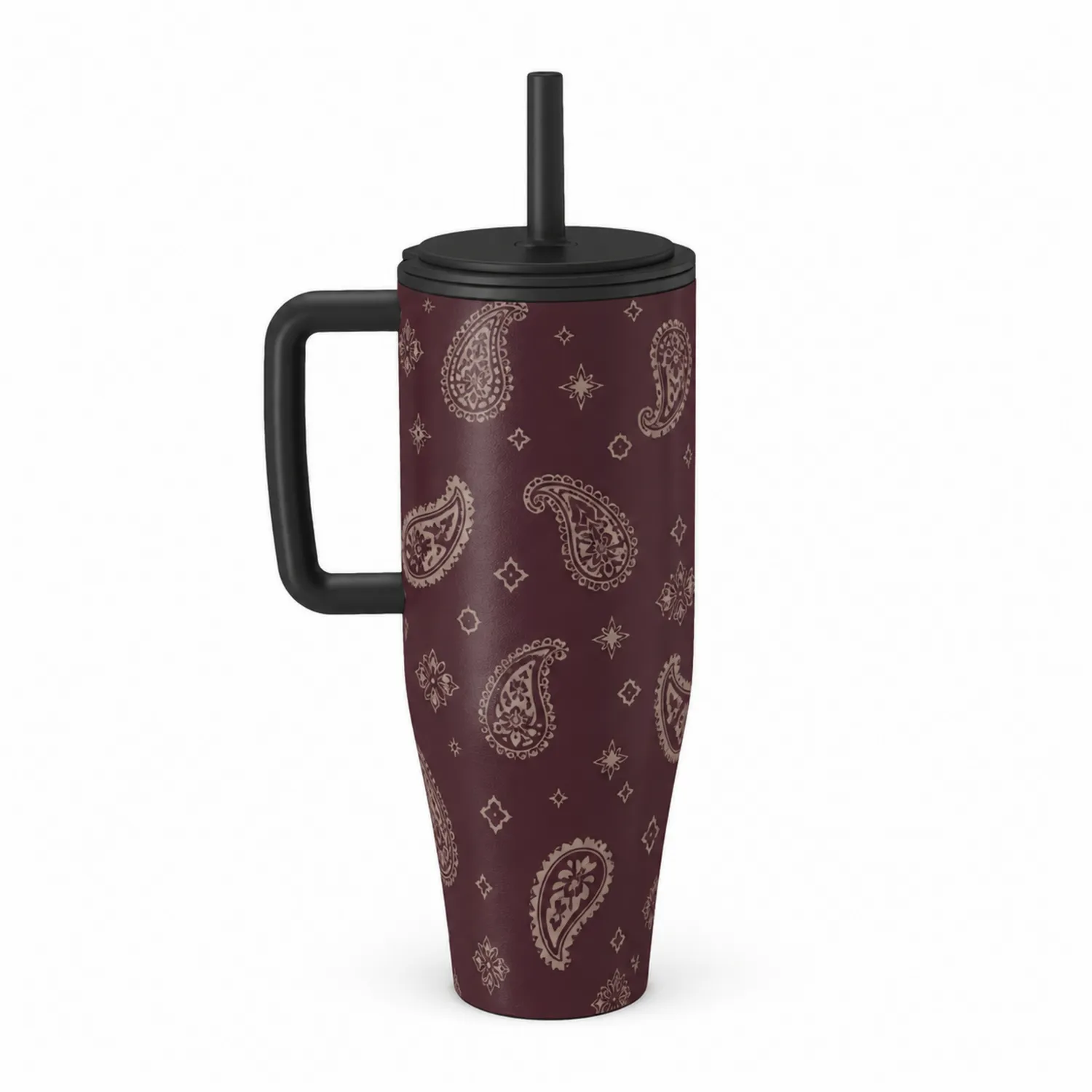 Kubek Termiczny Paisley 900 ml Bordowy